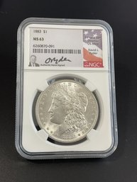 1883 NGC MS63 Morgan Silver Dollar