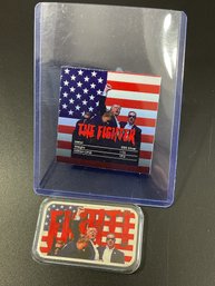 1 Ounce 999 Fine Silver Trump Bar