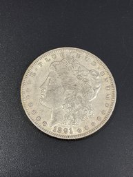 1891 O Morgan Silver Dollar
