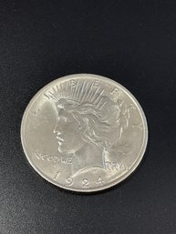 1924 Peace Silver Dollar