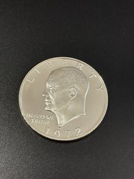 1972 S Proof Silver Eisenhower Dollar