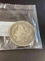 1889 O Morgan Silver Dollar-VERY GOOD