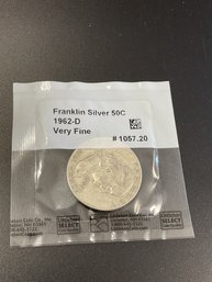 1962 D Franklin Silver Half Dollar