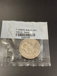 1963 D Franklin Silver Half Dollar
