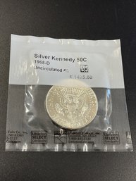 1968 D Silver Kennedy Half Dollar