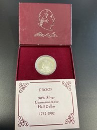 1982 George Washington Commemorative Silver Half Dollar