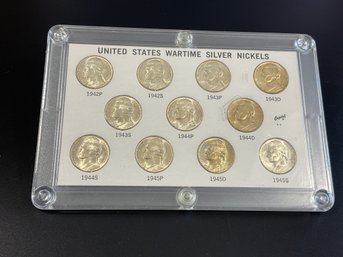 U.S. Wartime Silver Nickels