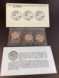 1980 Susan B. Anthony Dollar Souvenir Set