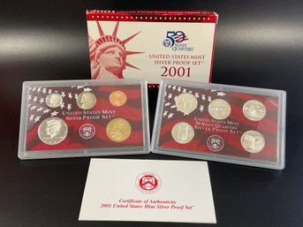 2001 U.S. Mint Silver Proof Set