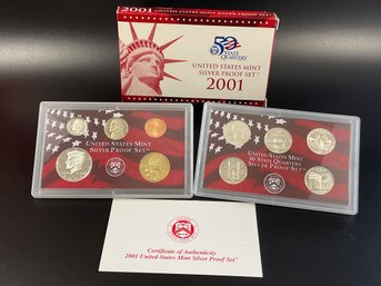 2001 U.S. Mint Silver Proof Set