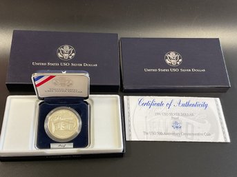 1991 USO Silver Dollar Proof