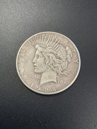 1928 S Peace Silver Dollar