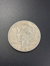 1934 D Peace Silver Dollar