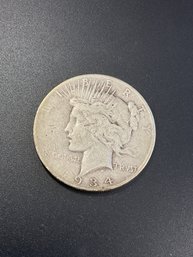 1934 S Peace Silver Dollar