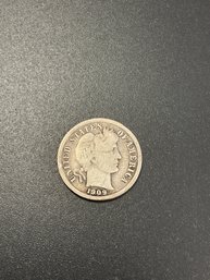 1909 Barber Dime