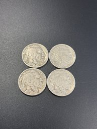 Buffalo Nickels-lot Of 4