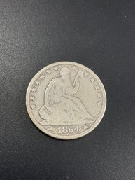 1854 O Seated Liberty Half Dollar