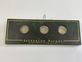 Jefferson Nickel Wartime Silver Alloy Set