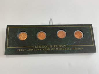 Lincoln Penny-first & Last Year Of Memorial Designs