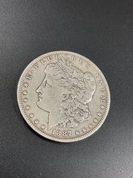 1887 Morgan Silver Dollar