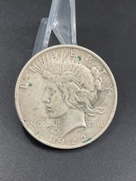 1922 D Peace Silver Dollar