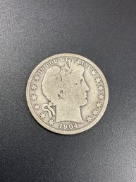1904 Barber Half Dollar