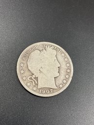 1907 Barber Half Dollar