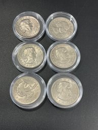 Susan B. Anthony Dollars-Lot Of 6