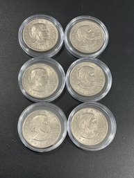 Susan B. Anthony Dollars-Lot Of 6