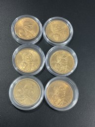 Sacagawea Dollars-Lot Of 6