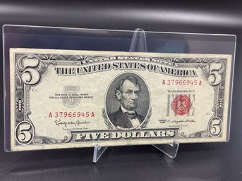 1963 Red Seal $5 Bill