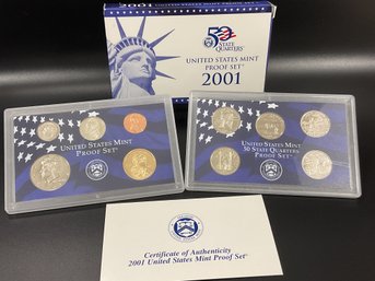 2001 U.S. Mint Proof Coin Set