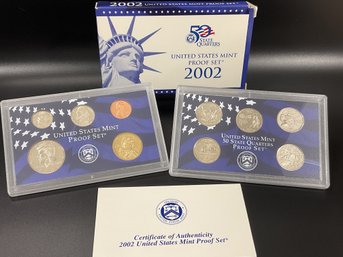 2002 U.S. Mint Proof Coin Set