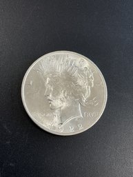 1922 Peace Silver Dollar AU/BU