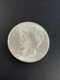 1922 Peace Silver Dollar AU/BU