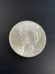 1922 Peace Silver Dollar AU/BU