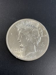 1922 Peace Silver Dollar AU/BU