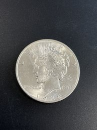 1922 Peace Silver Dollar AU/BU