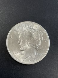 1922 Peace Silver Dollar AU/BU