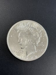1922 Peace Silver Dollar AU/BU