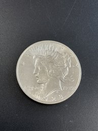 1923 Peace Silver Dollar AU/BU
