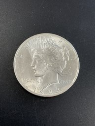 1923 Peace Silver Dollar AU/BU
