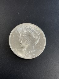 1923 Peace Silver Dollar AU/BU