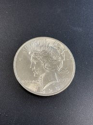 1923 Peace Silver Dollar AU/BU