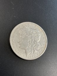 1891 O Morgan Silver Dollar