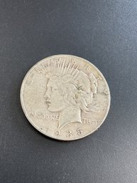 1935 S Peace Silver Dollar