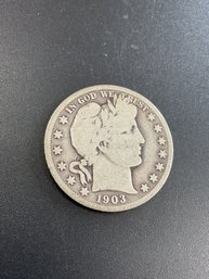 1903 S Barber Half Dollar