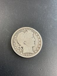 1906 Barber Half Dollar
