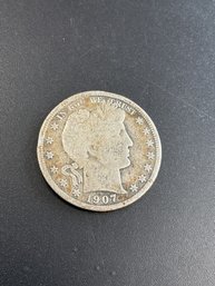 1907 Barber Half Dollar
