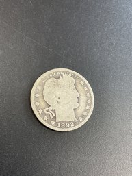 1892 Barber Quarter
